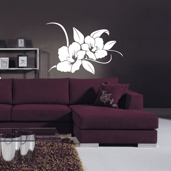 Exemple de stickers muraux: Hibiscus